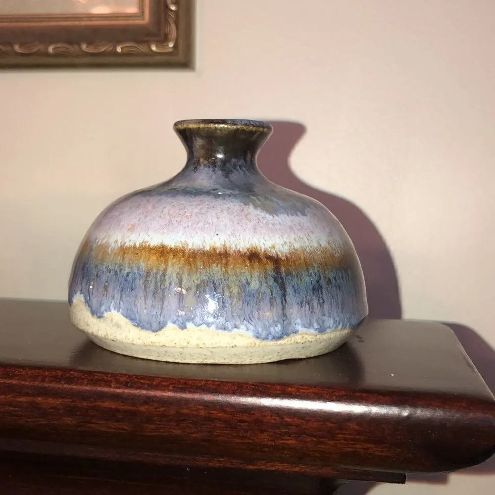 Vintage Handmade Stone Mini Vase